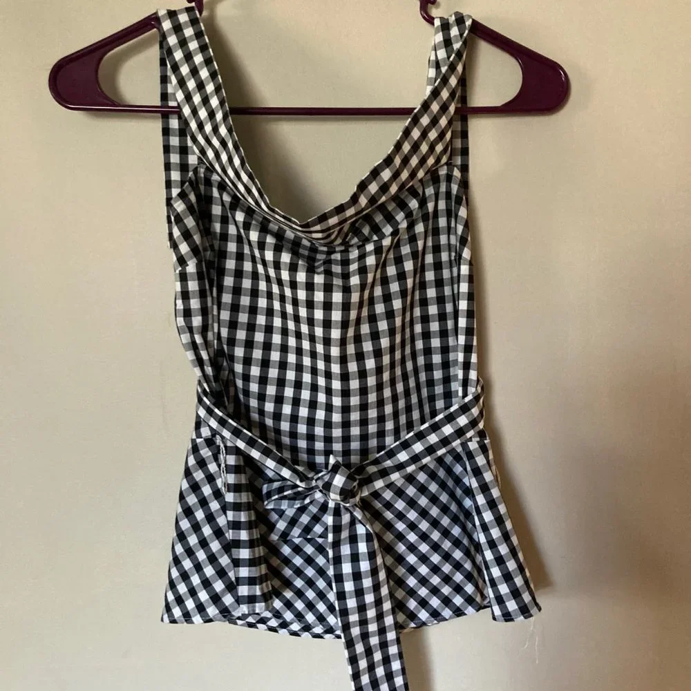 Pretty gingham print blouse - Picture 2 of 4